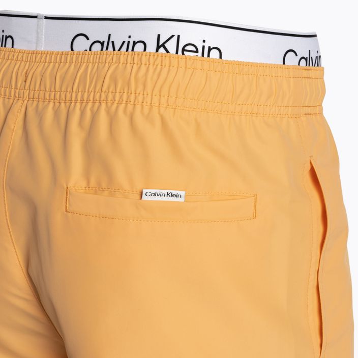 Pánské plavecké šortky  Calvin Klein Medium Double WB buff orange 5