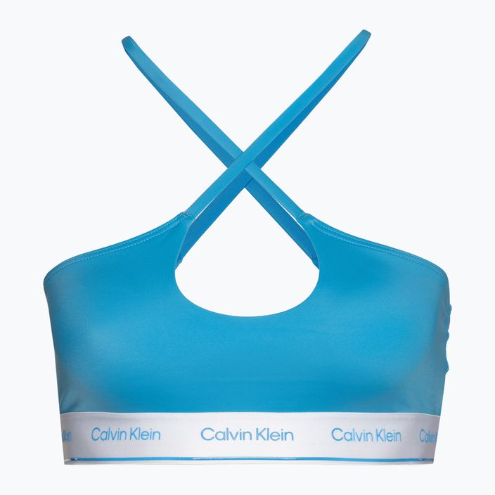 Horní díl plavek  Calvin Klein Halter Bralette malibu blue
