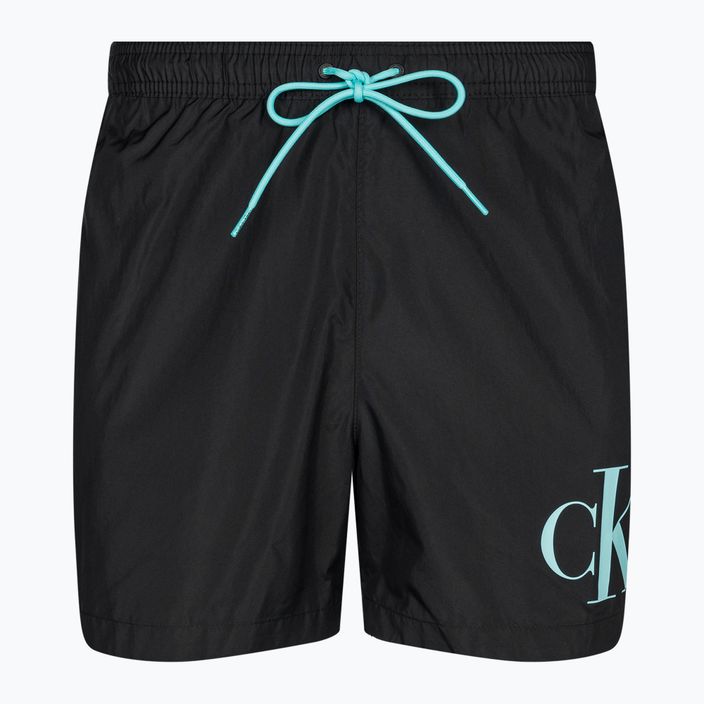 Pánské plavecké šortky  Calvin Klein Medium Drawstring black/blue