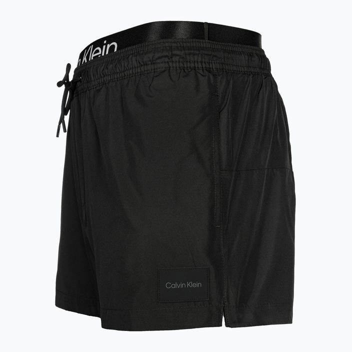 Pánské plavecké šortky  Calvin Klein Short Double Waistband black 3