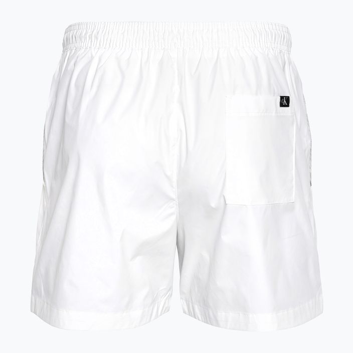 Pánské plavecké šortky  Calvin Klein Medium Drawstring classic white 2