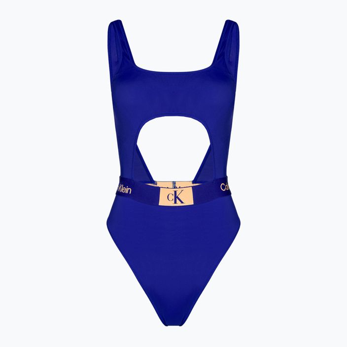 Dámské jednodílné plavky  Calvin Klein Cut Out One Piece-RP midnight lagoon