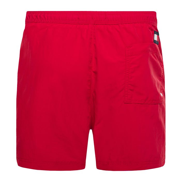 Pánské plavecké šortky Tommy Hilfiger Sf Medium Drawstring červené 2
