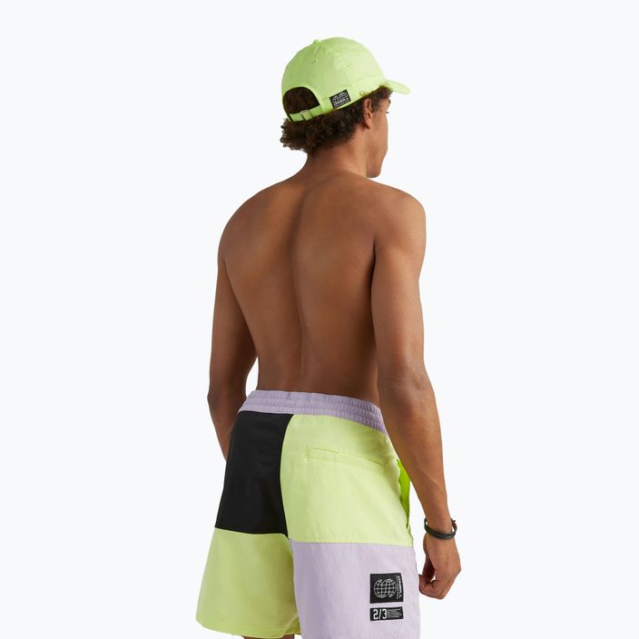 Pánské plavecké šortky O'Neill Wilder Colorblock 16'' sunny lime color block 4