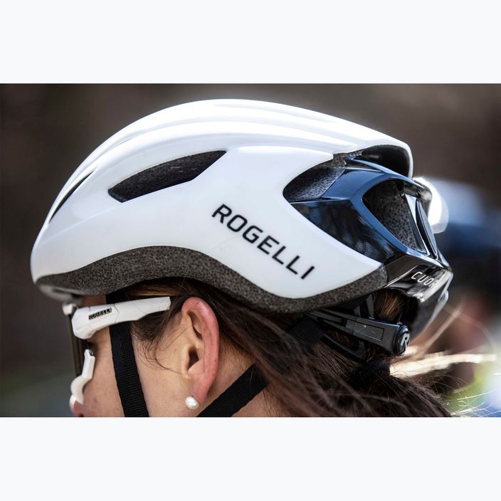 Cyklistická helma Rogelli Cuora white/black 16