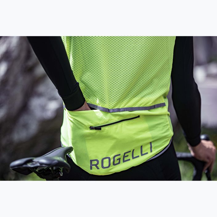 Pánská cyklistická vesta Rogelli Core fluor 12