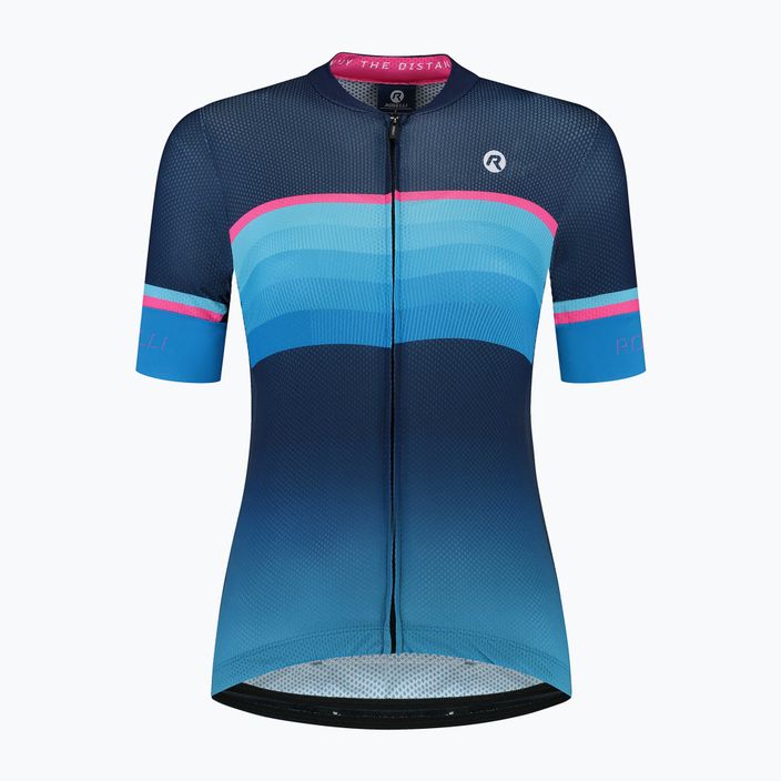 Dámský cyklistický dres    Rogelli Impress II blue/pink/black 3