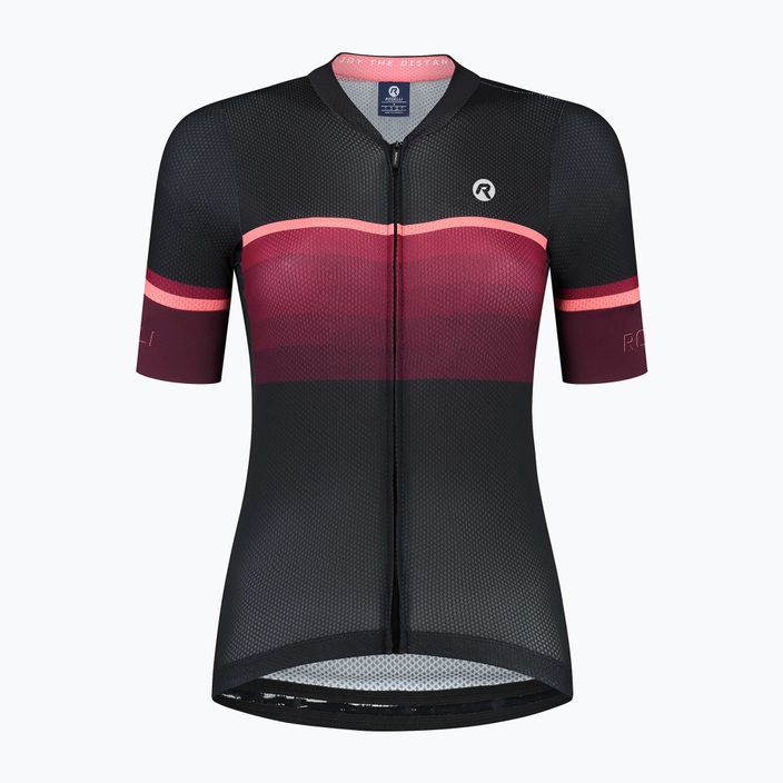 Dámský cyklistický dres    Rogelli Impress II burgundy/coral/black 3