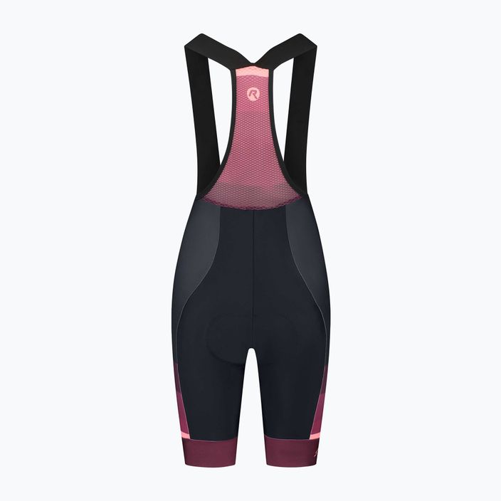 Dámské cyklistické kraťasy  Rogelli Impress II Bib Short burgundy/coral/black 4