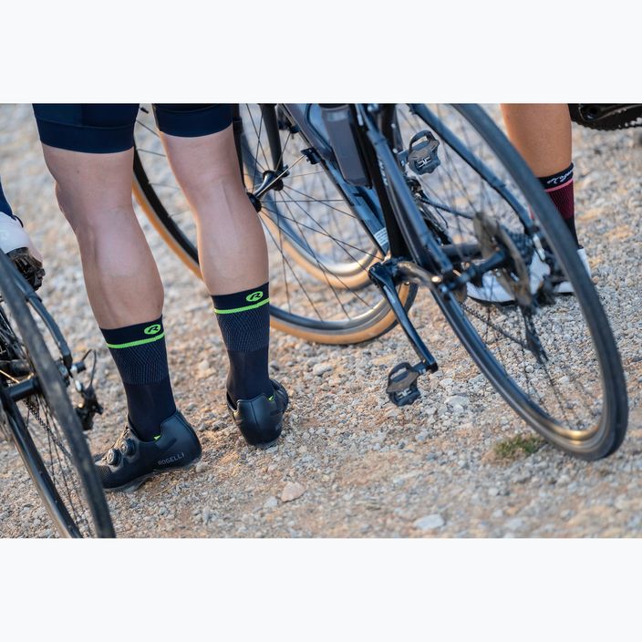 Cyklistické ponožky  Rogelli Hero II yellow/grey/black 4