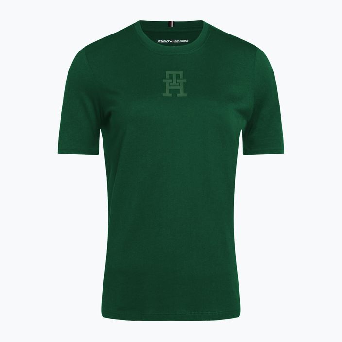 Tommy Hilfiger dámské tréninkové tričko Regular Th Monogram green 5