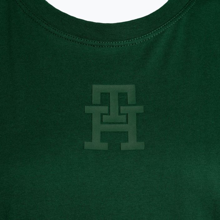 Tommy Hilfiger dámské tréninkové tričko Regular Th Monogram green 7