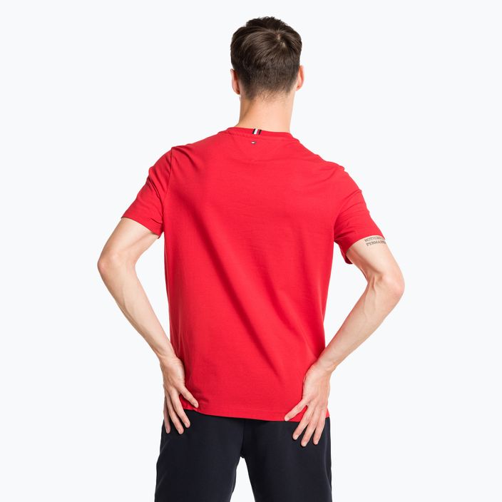 Pánské tričko Tommy Hilfiger Graphic Tee červená 3