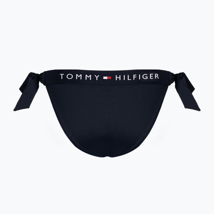 Tommy Hilfiger Spodní díl modrých plavek Side Tie Cheeky 2