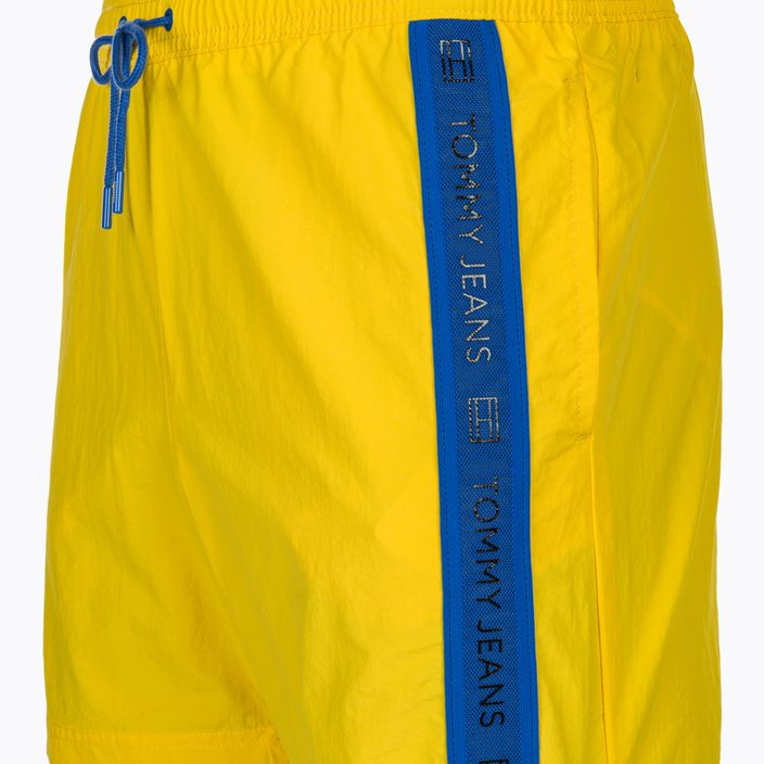Pánské plavecké šortky  Tommy Jeans SF Medium Drawstring Side Tape vivid yellow 3