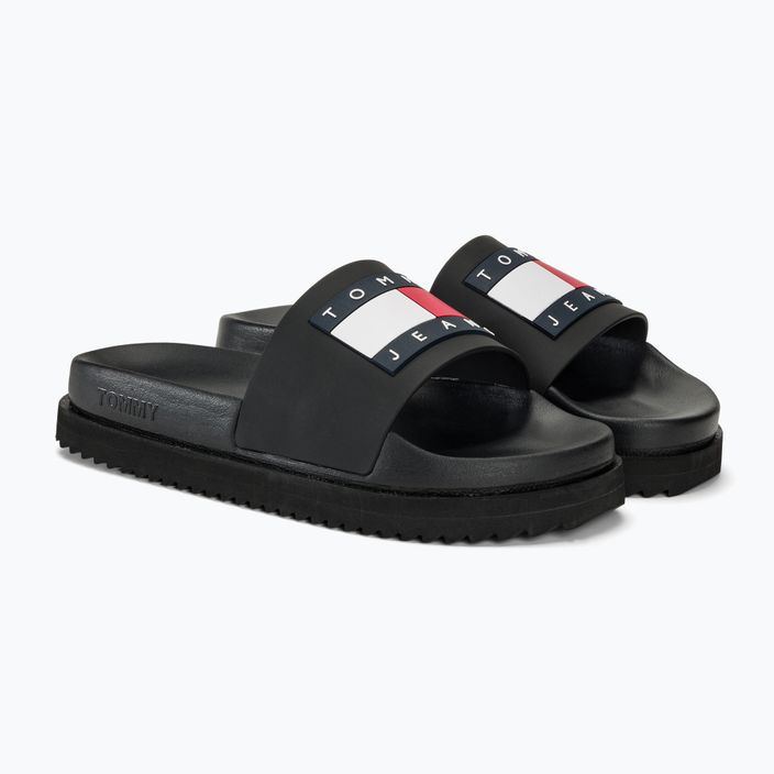 Dámské nazouváky   Tommy Jeans Elevated Flatform Slide black 4