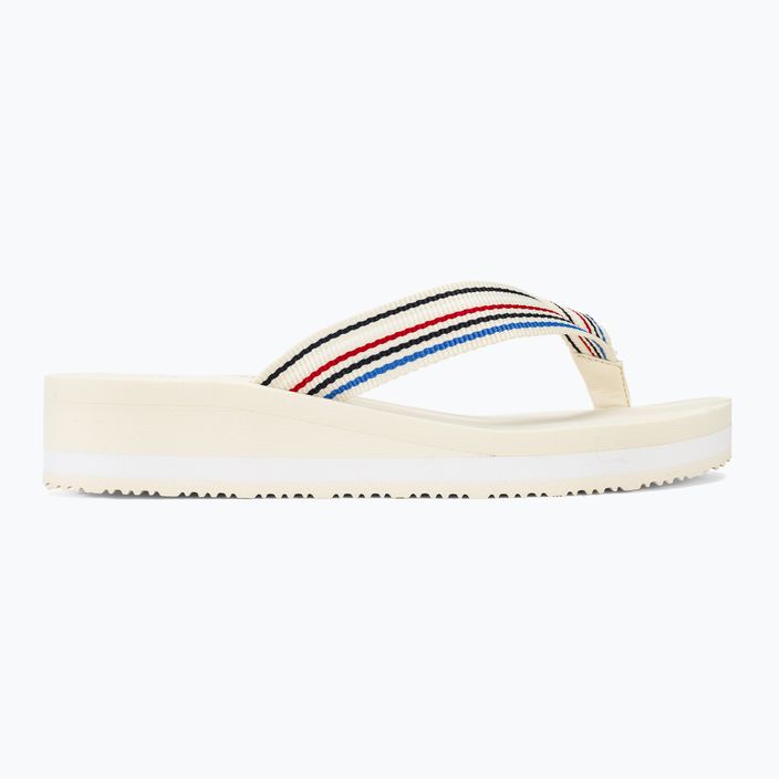 Dámské žabky  Tommy Hilfiger Wedge Stripes Beach Sandal calico 2