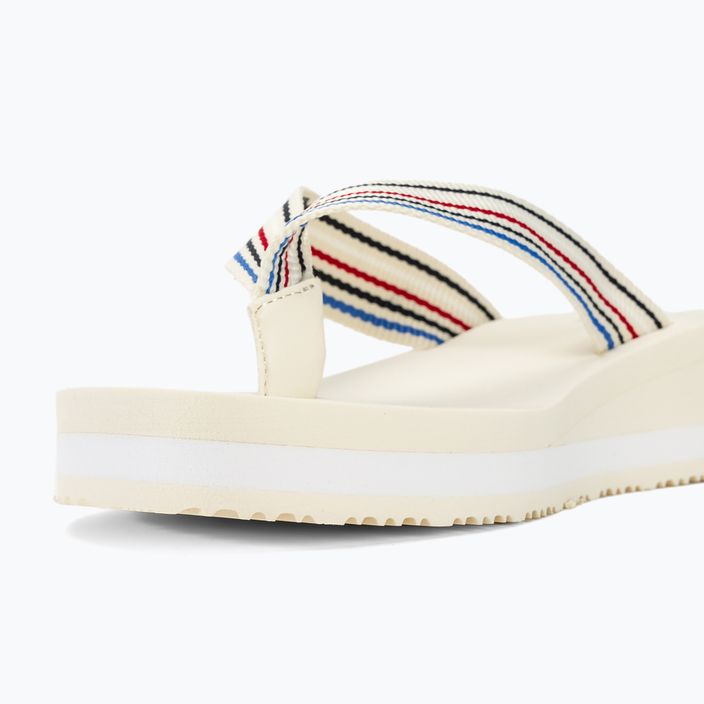 Dámské žabky  Tommy Hilfiger Wedge Stripes Beach Sandal calico 8