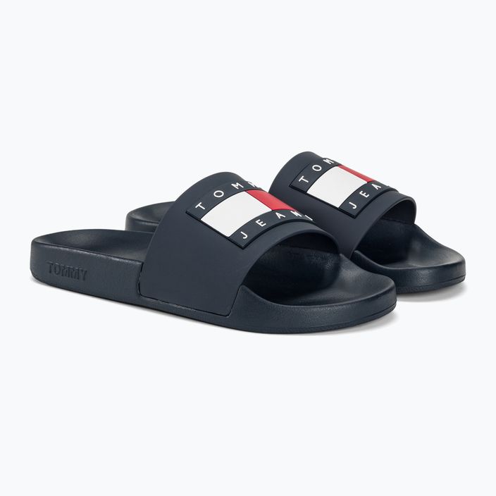 Dámské nazouváky   Tommy Jeans Flag Pool Slide Ess dark night navy 4