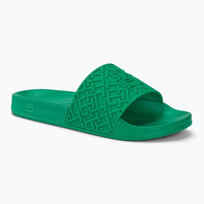 Dámské nazouváky  Tommy Hilfiger Monogram Pool Slide olympic green