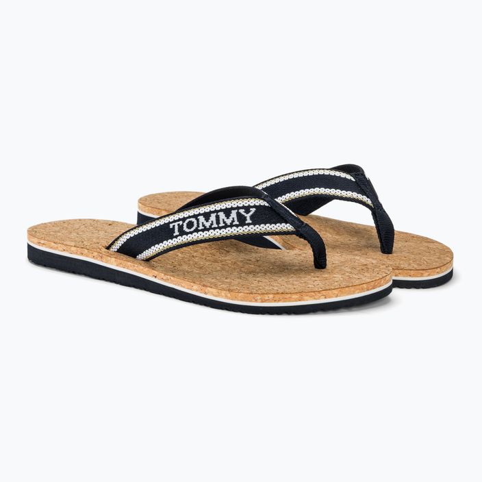 Dámské žabky  Tommy Hilfiger Cork Beach Sandal space blue 4