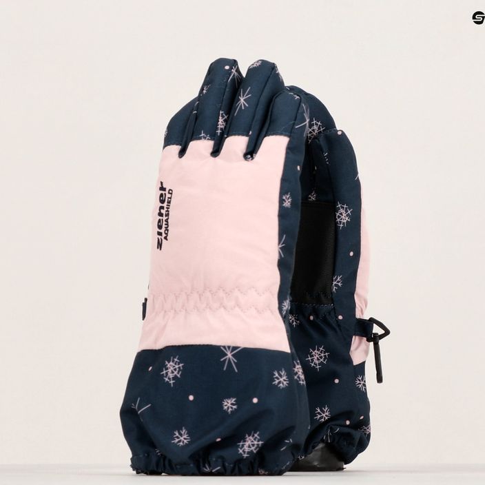 Lyžařské rukavice ZIENER Levio AS Minis s potiskem snowcrystal 3