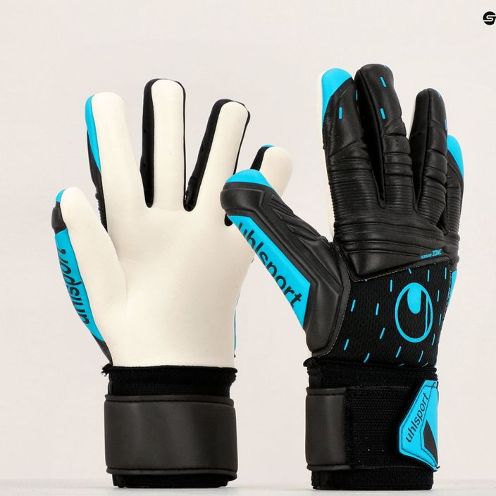 Uhlsport Classic Soft Hn Comp brankářské rukavice černá/modrá/bílá 4