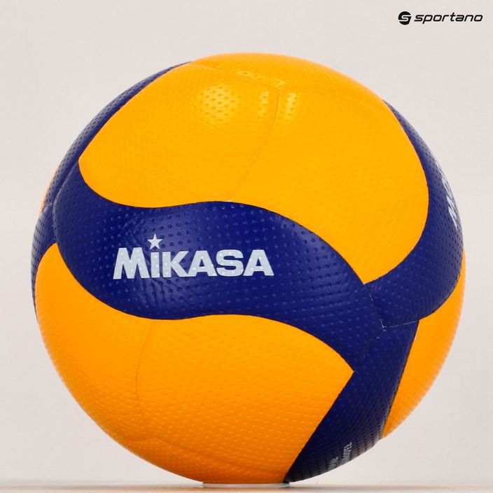Volejbalový míč Mikasa V400W yellow/blue velikost 4 5