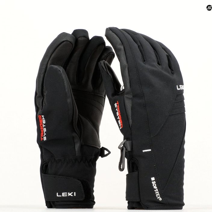Dámské lyžařské rukavice LEKI Cerro 3D black 9