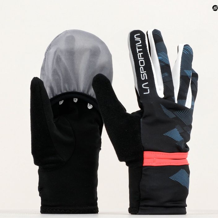 La Sportiva Trail dámské běžecké rukavice black/malibu blue 5