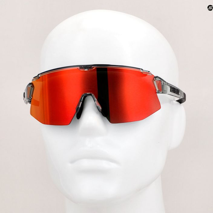 Bliz Breeze S3+S2 transparentní tmavě šedé/hnědé červené multi/oranžové cyklistické brýle 9
