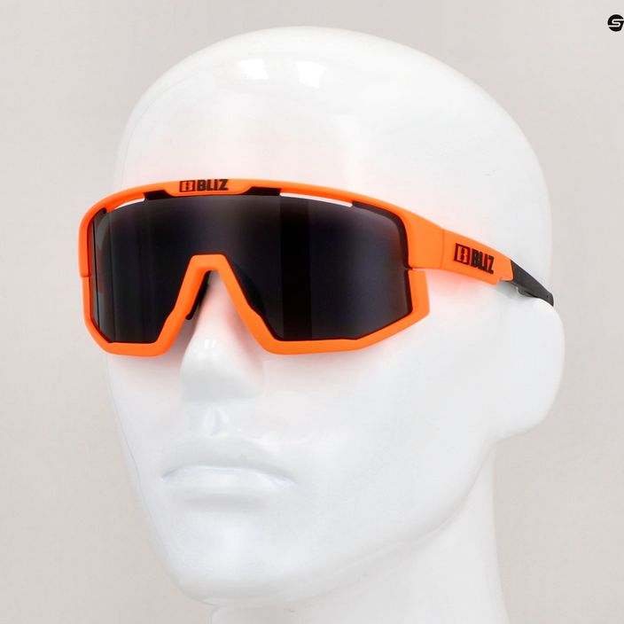 Cyklistické brýle Bliz Fusion S3 matt neon orange/smoke 10