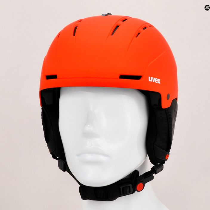 Lyžařská helma UVEX Stance fierce red matt 11