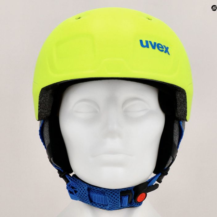 Dětská lyžařská helma UVEX Manic Pro neon yellow 8