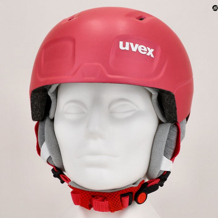 Dětská lyžařská helma UVEX Manic Pro pink matt 8