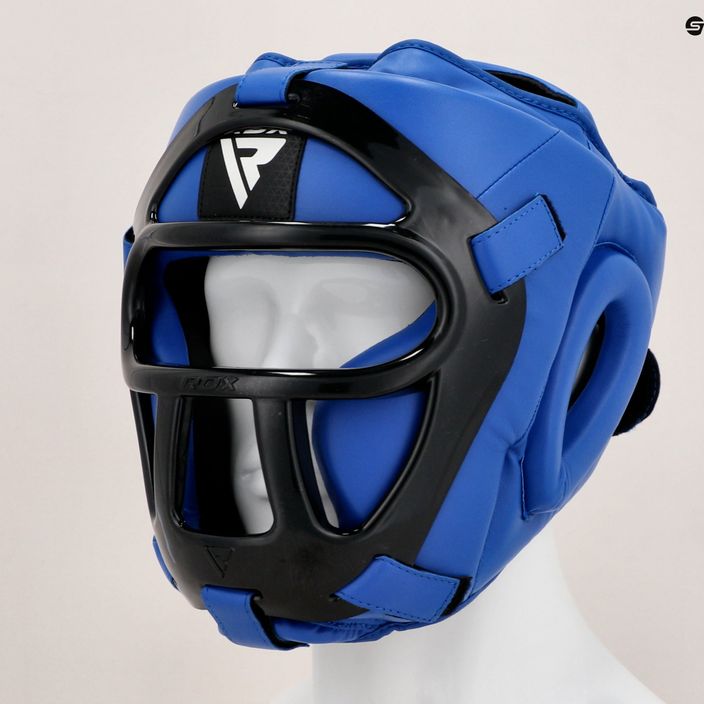 Boxerská helma RDX Guard Grill T1 modrá 13
