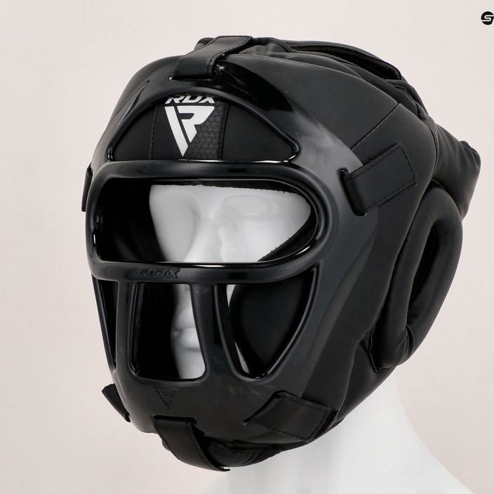 Boxerská helma RDX Guard Grill T1 černá 12