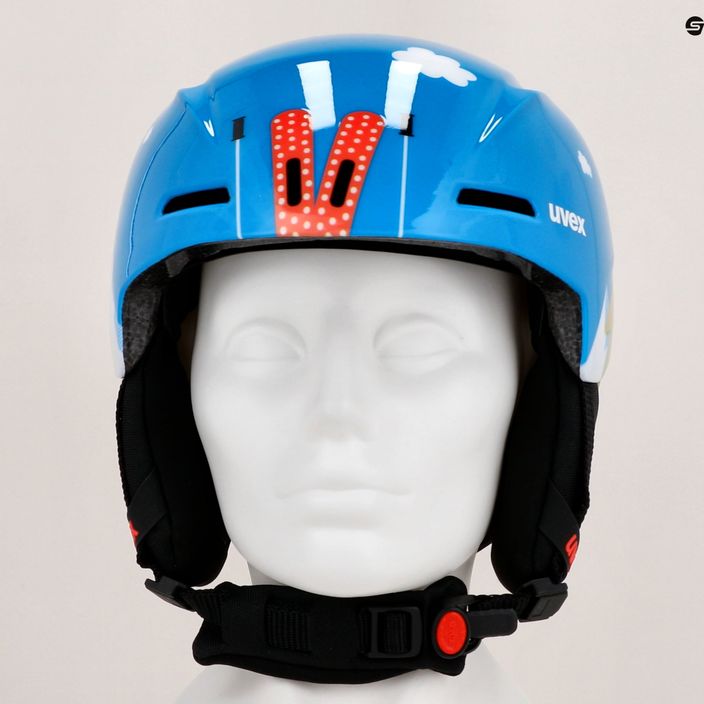 Dětská lyžařská helma UVEX Viti blue bear 13