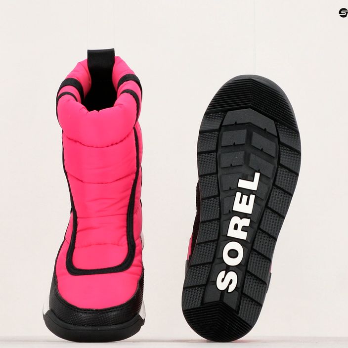 Juniorské sněhule Sorel Outh Whitney II Puffy Mid cactus pink/black 16