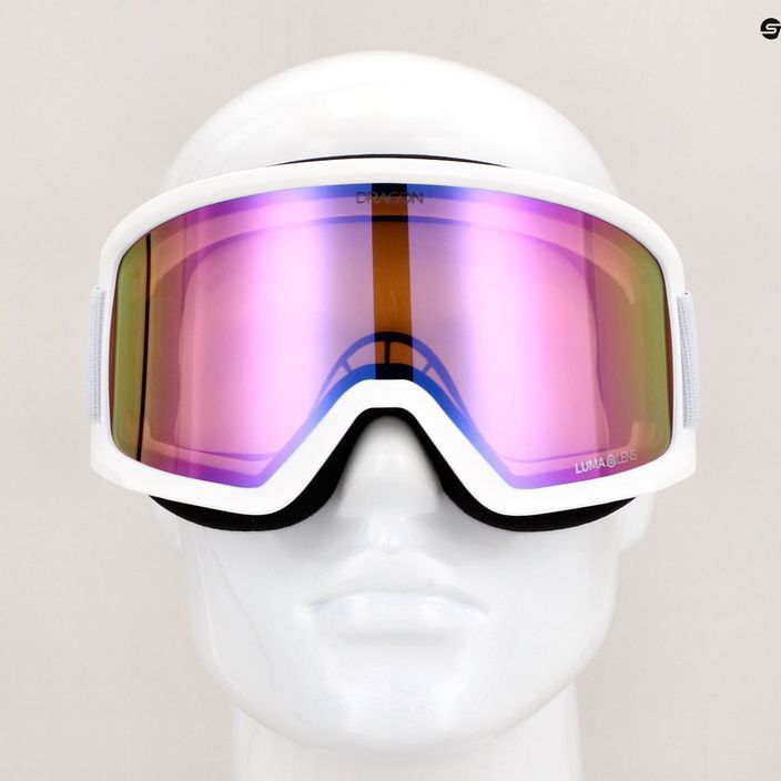 Lyžařské brýle DRAGON L DX3 OTG white/lumalens pink ion 6