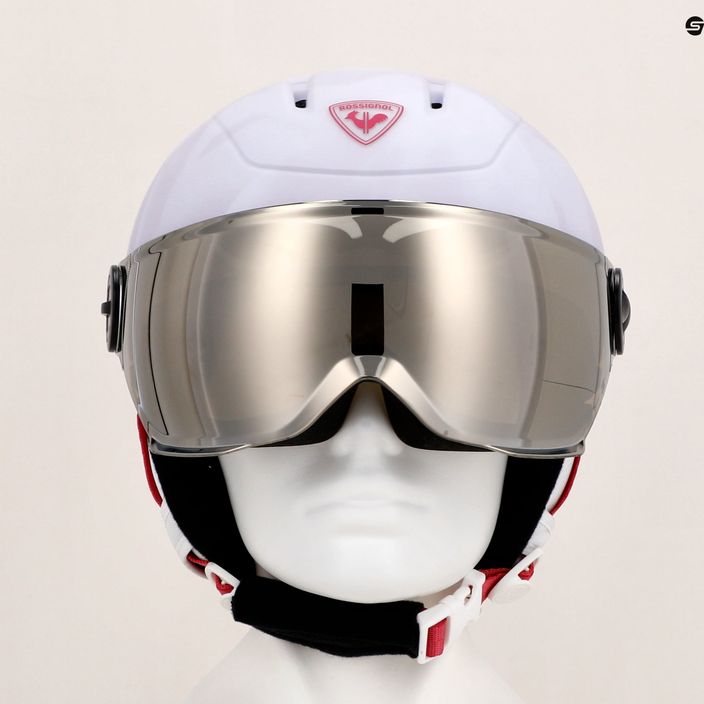 Dětská lyžařská helma Rossignol Whoopee Visor Impacts white 13