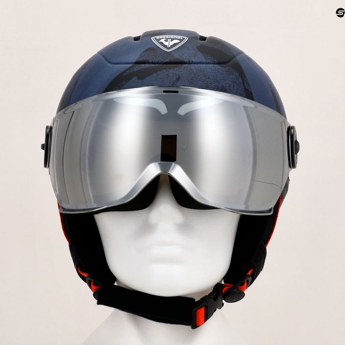 Dětská lyžařská helma Rossignol Whoopee Visor Impacts dark blue 13