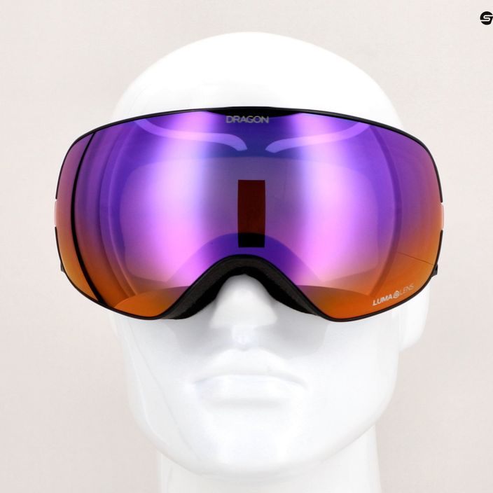 Lyžařské brýle DRAGON X2S black pearl/lumalens purple ion/amber 9