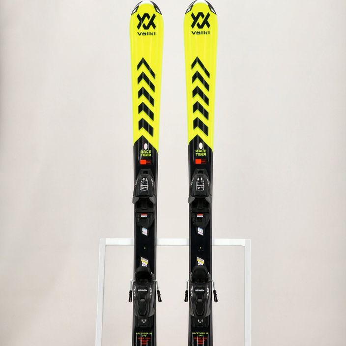 Dětské sjezdové lyže Völkl Racetiger Junior Yellow + 7.0 VMotion Jr yellow/black 9
