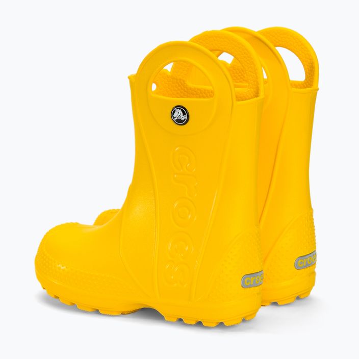 Dětské holínky Crocs Handle Rain Boot Kids yellow 3