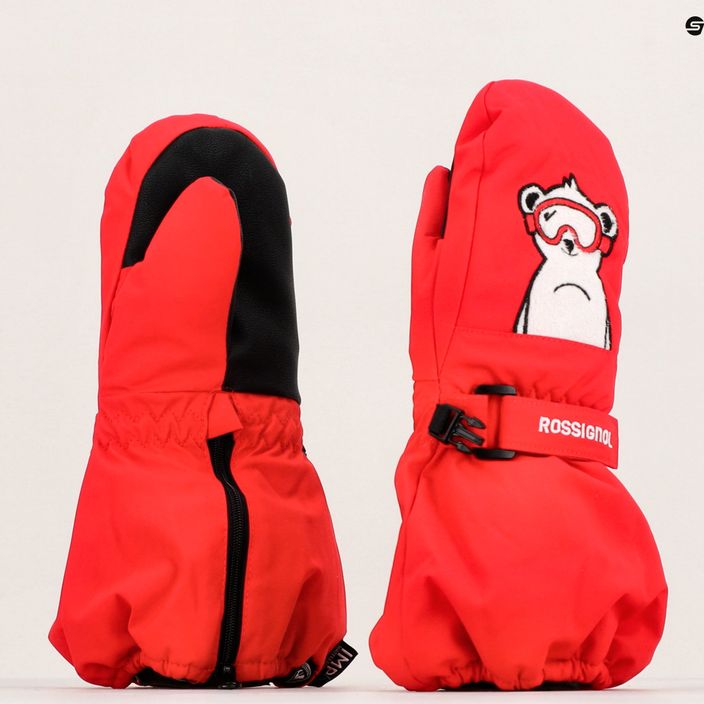 Rossignol Baby Impr M sportovní červené zimní rukavice 6