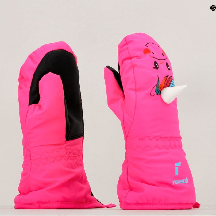 Dětské lyžařské rukavice Reusch Sweety Mitten pink unicorn 10