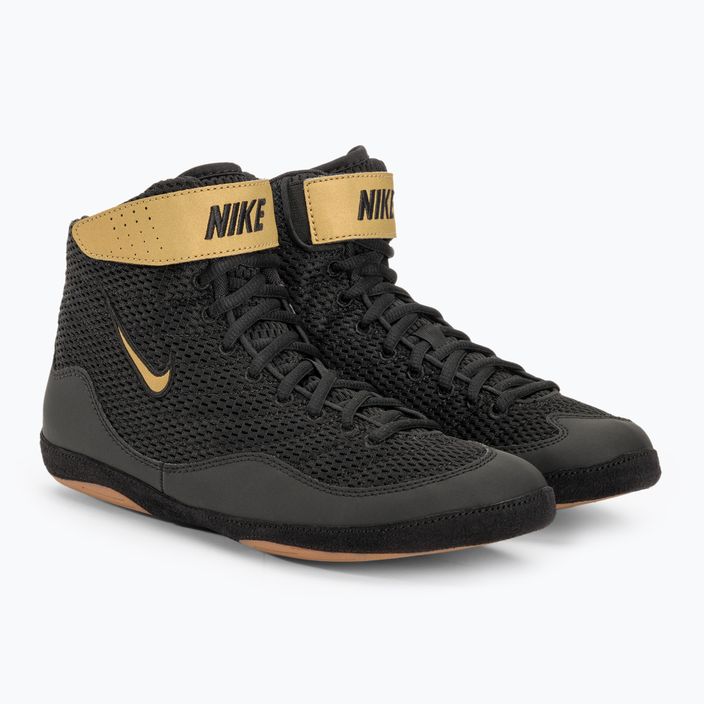 Pánská zápasová obuv Nike Inflict 3 Limited Edition black/vegas gold 4