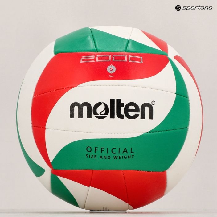 Volejbalový míčMolten V5M2000-5 white/green/red velikost 5 6