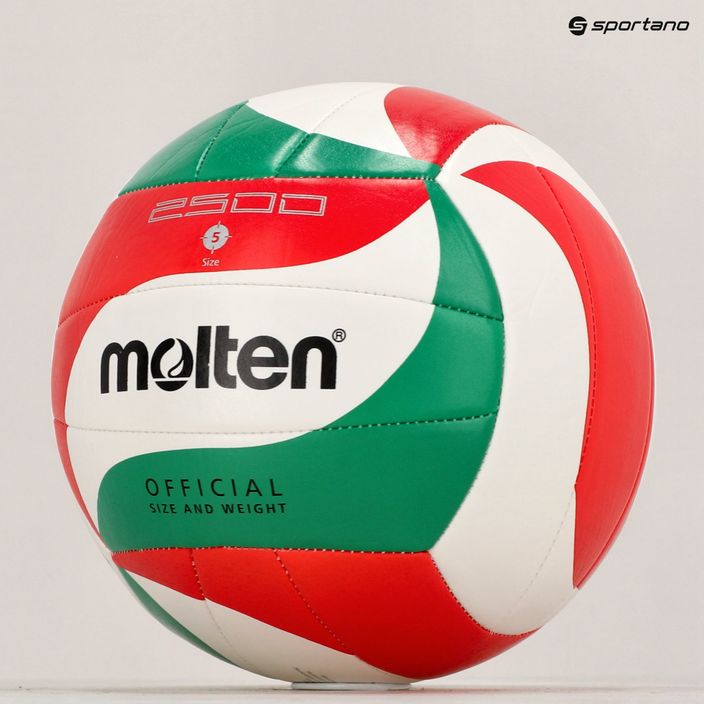 Volejbalový míčMolten V5M2500-5 white/green/red velikost 5 6